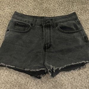 Cute black denim shorts